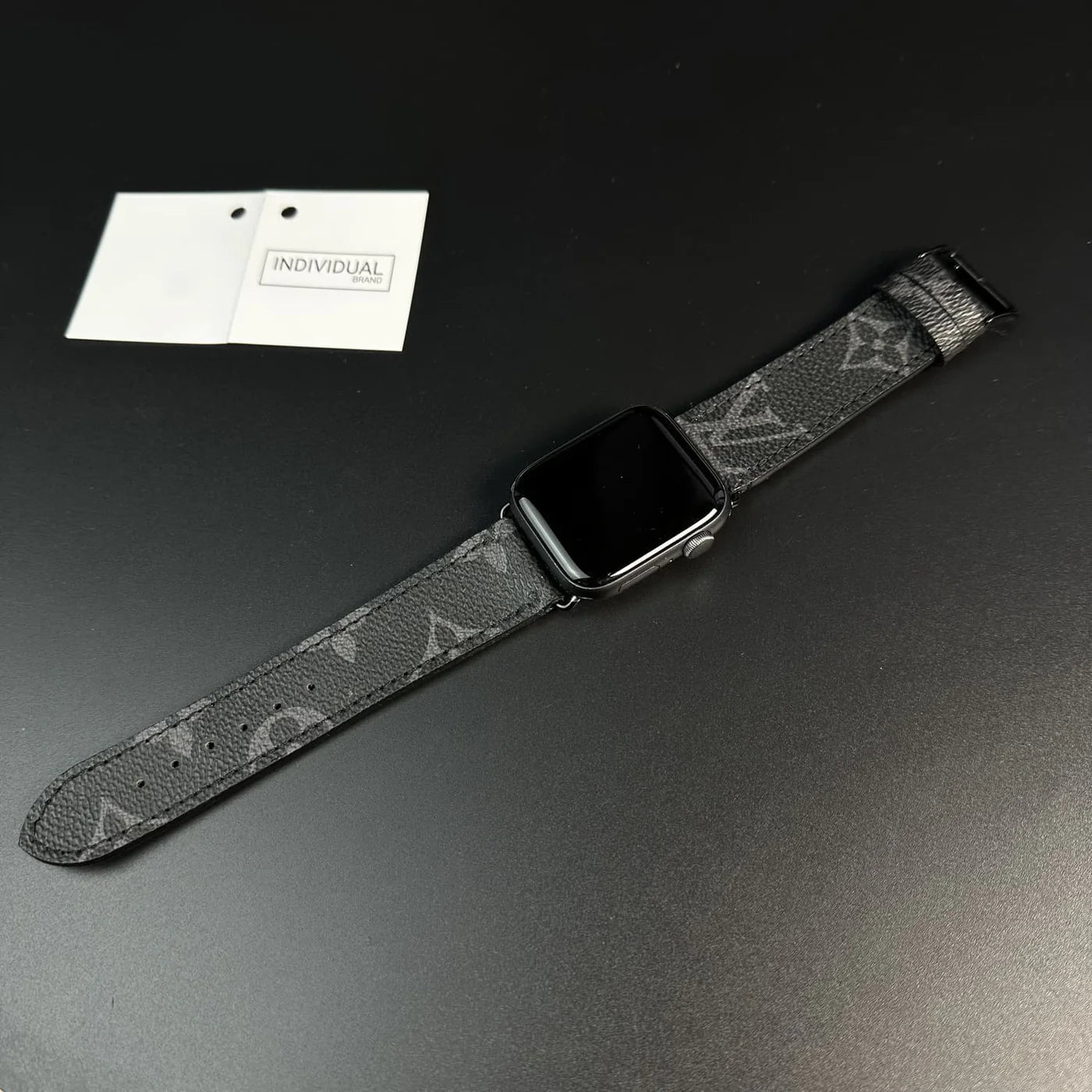 Curelușă Apple Watch LV Negru Cusut