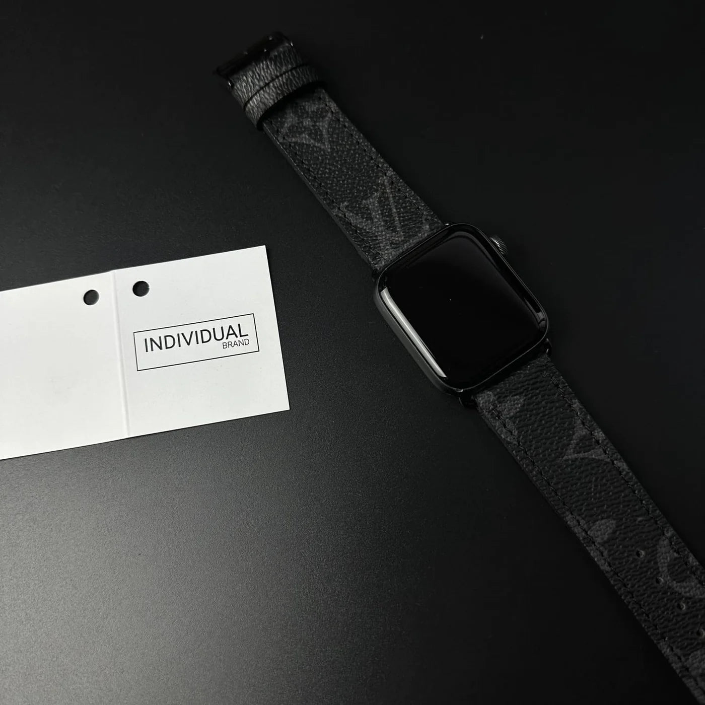 Curelușă LV Negru Apple Watch