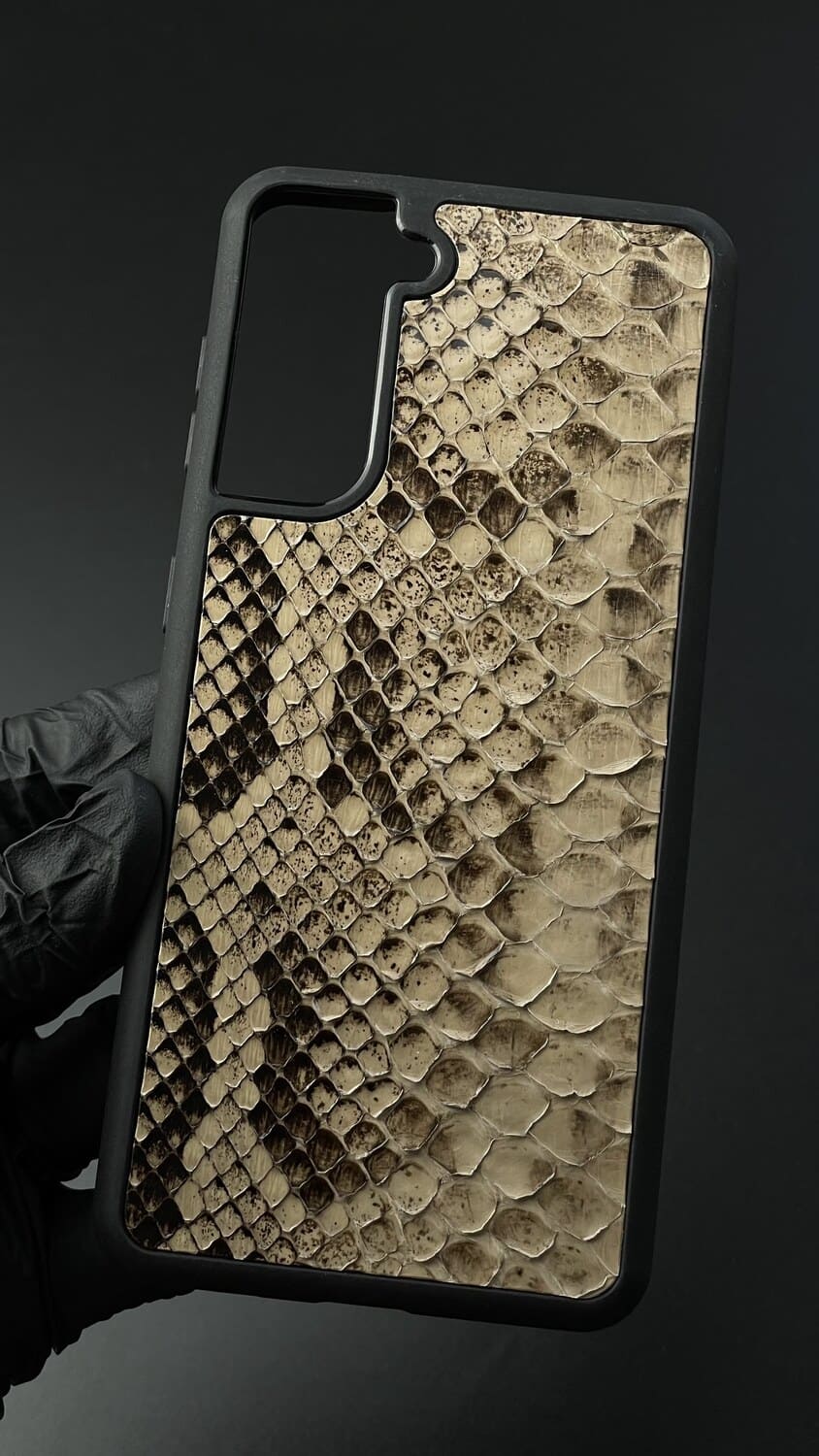 Husă Samsung din Piton Natural Gaben/Negru