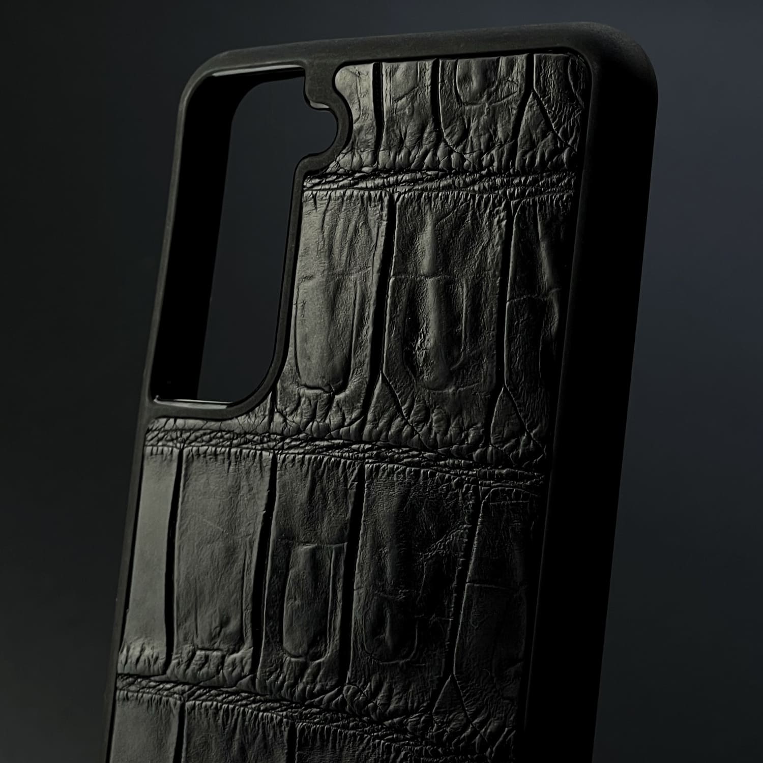Husă Samsung din Crocodil Natural Negru