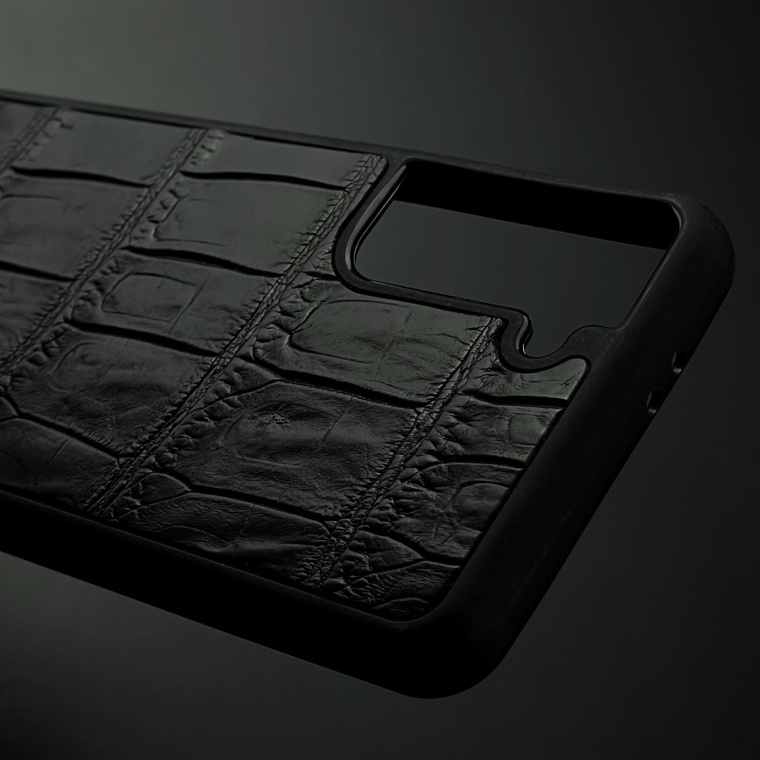 Husă Samsung din Crocodil Natural Negru