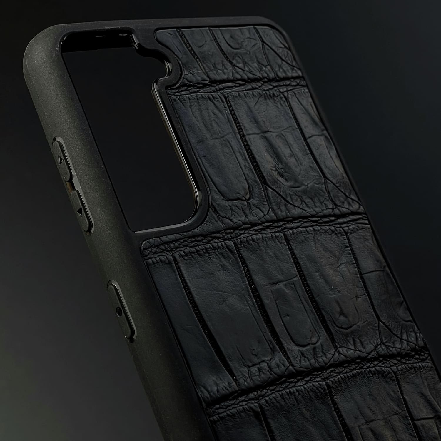 Husă Samsung din Crocodil Natural Negru