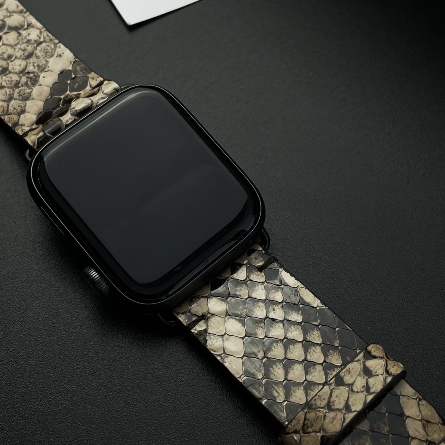 Curelușă Apple Watch din Piton Natural Bej