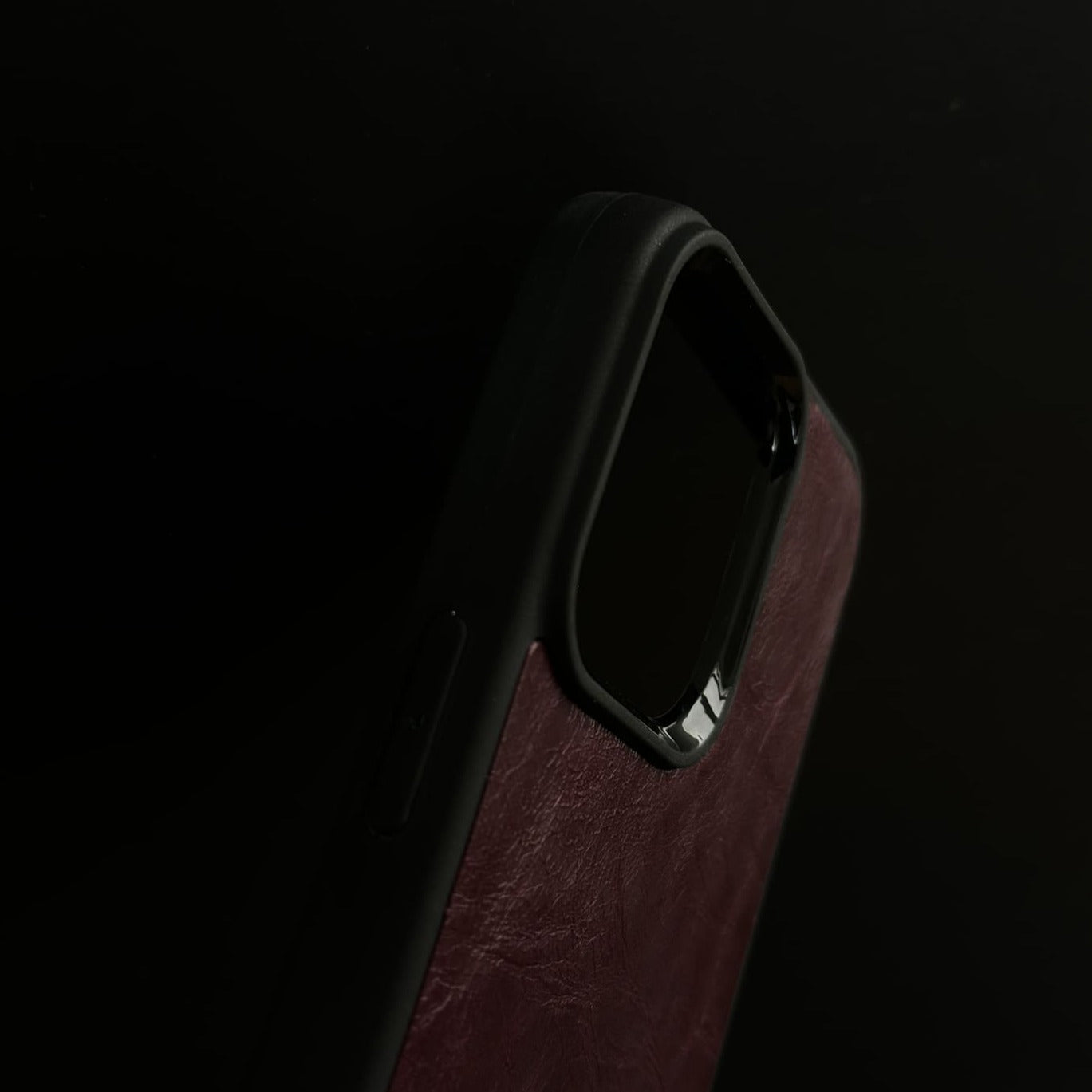 Husă iPhone din piele naturală Roșu