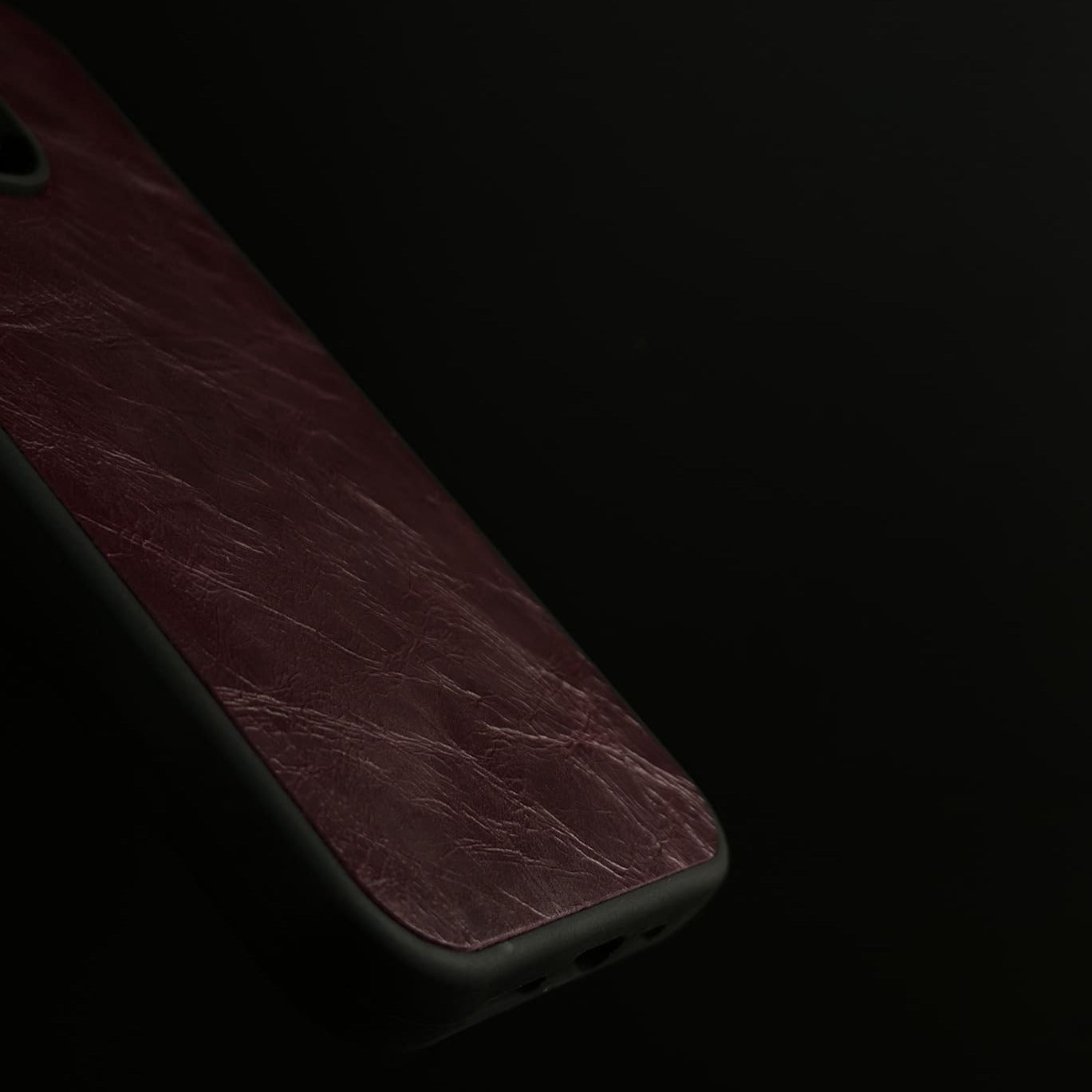 Husă iPhone din piele naturală Roșu