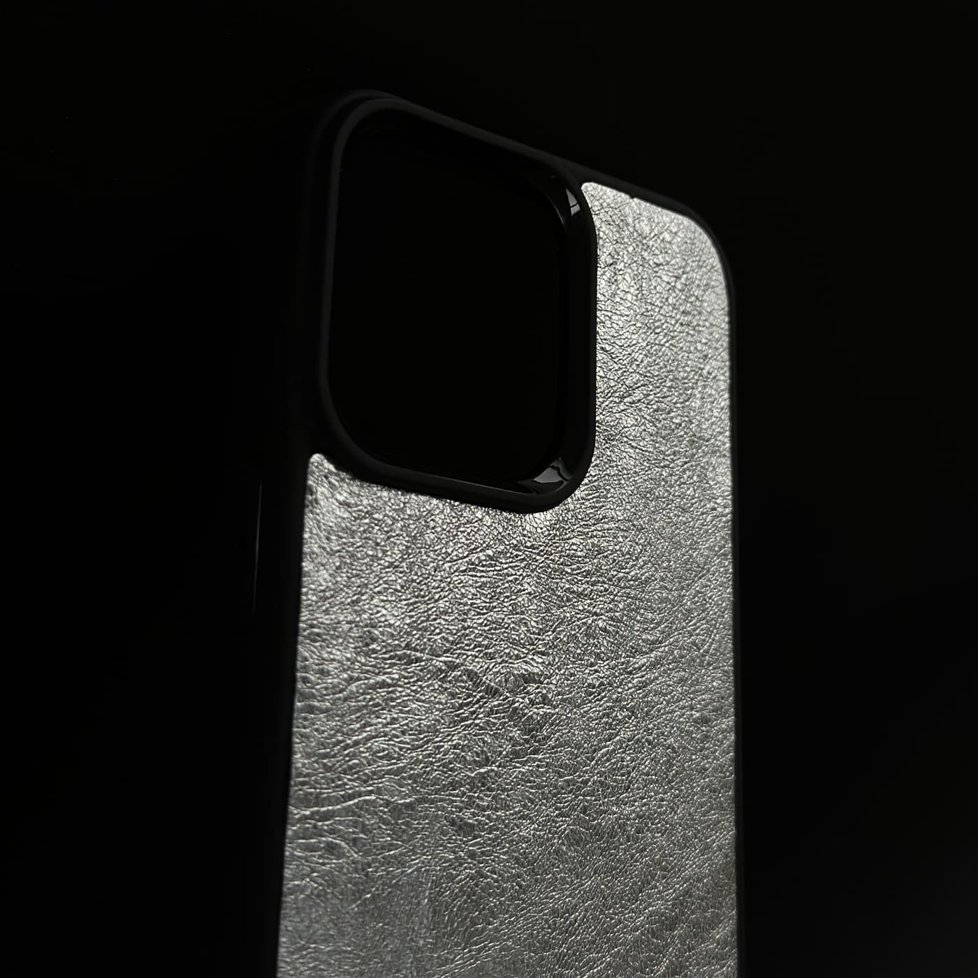 Husă Samsung din piele naturală Argintiu