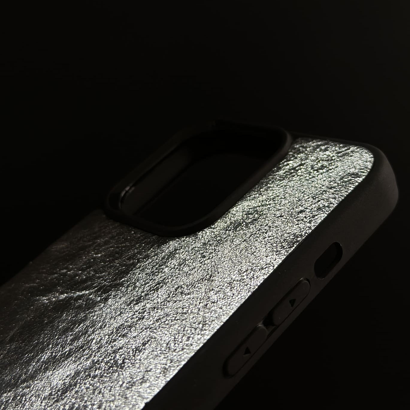 Husă Samsung din piele naturală Argintiu