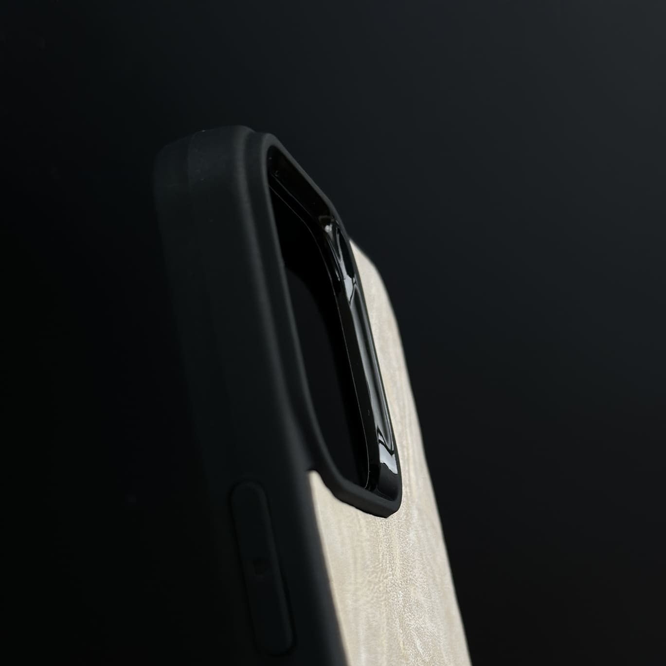 Husă iPhone din piele naturală Bej