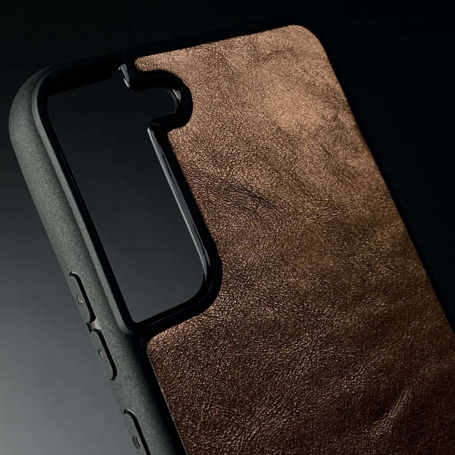 Husă Samsung din piele naturală cu imprimeu de Crocodil Auriu