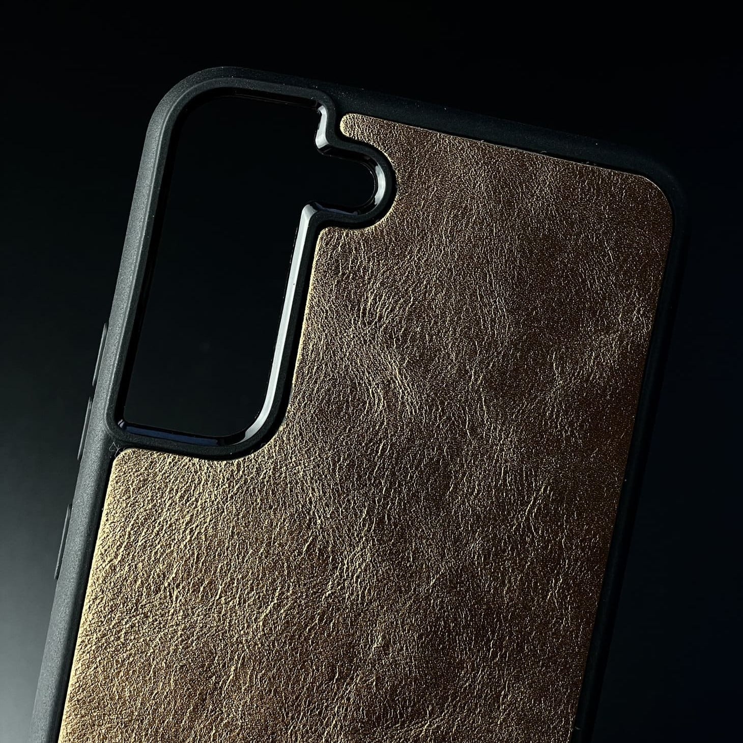 Husă Samsung din piele naturală cu imprimeu de Crocodil Auriu