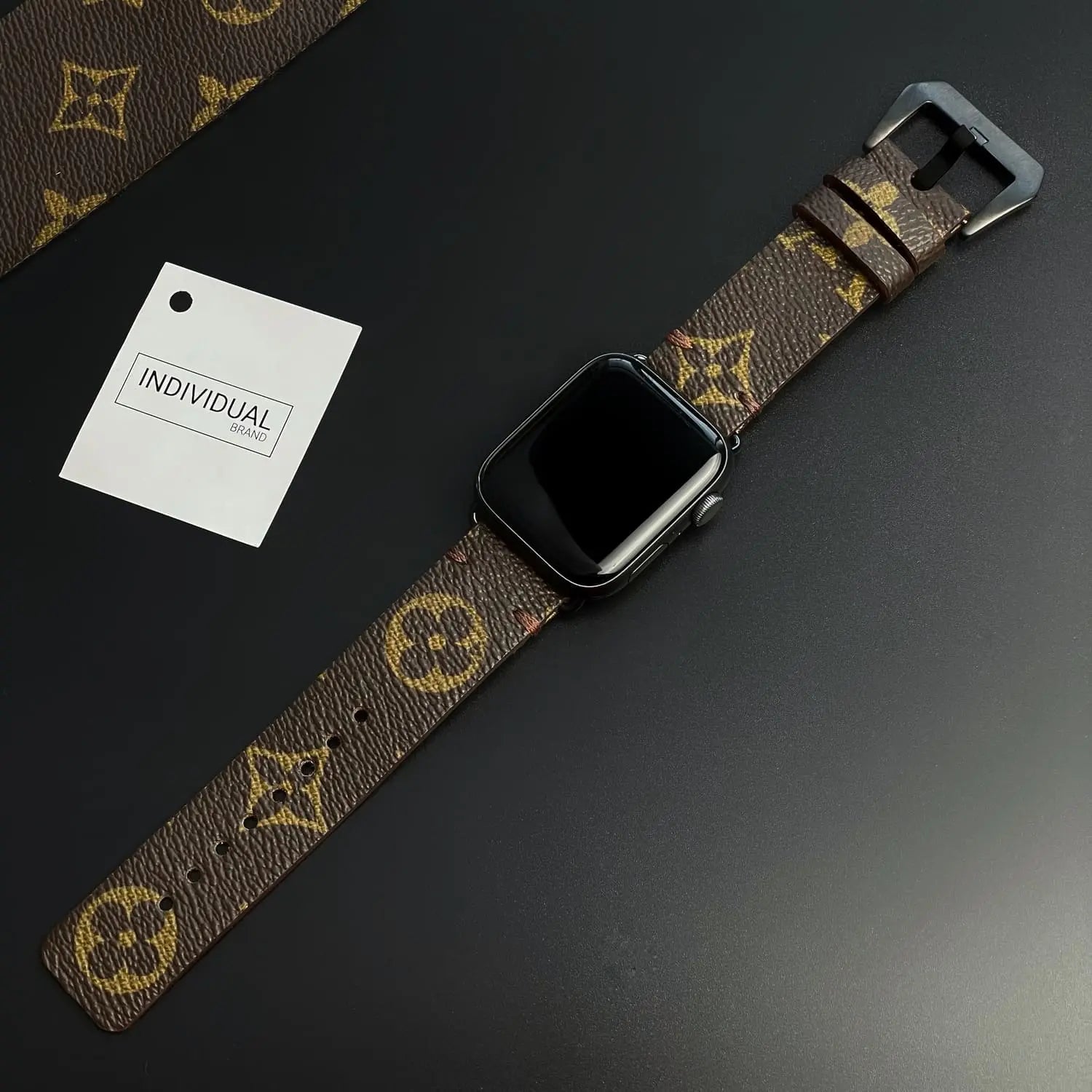 Curelușă Apple Watch LV Cafeniu (fara logo)