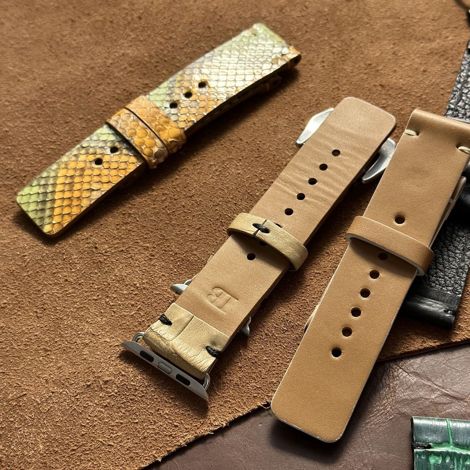 Bratara Apple Watch din Piele Naturală