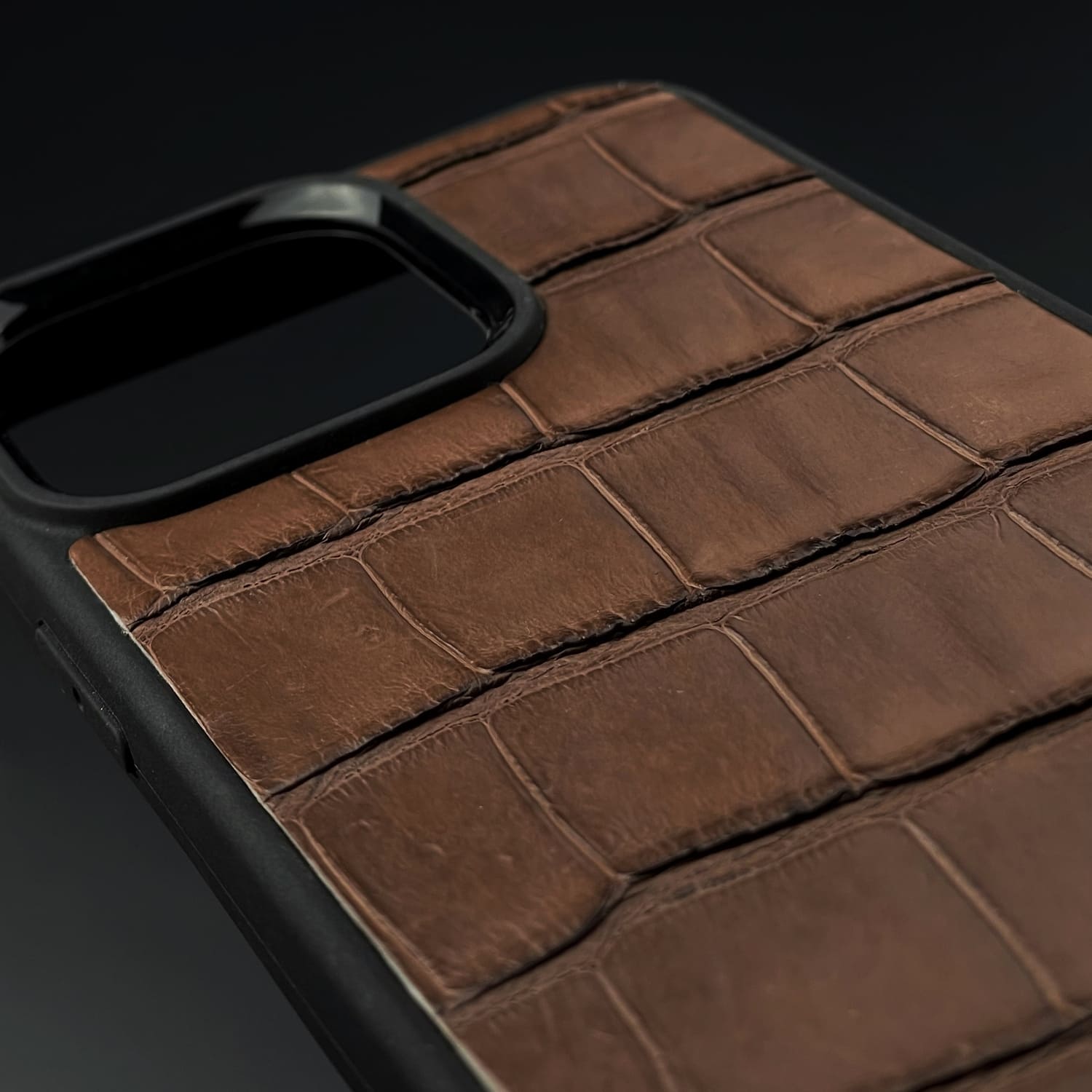 Husă Samsung din Crocodil Natural Cafeniu