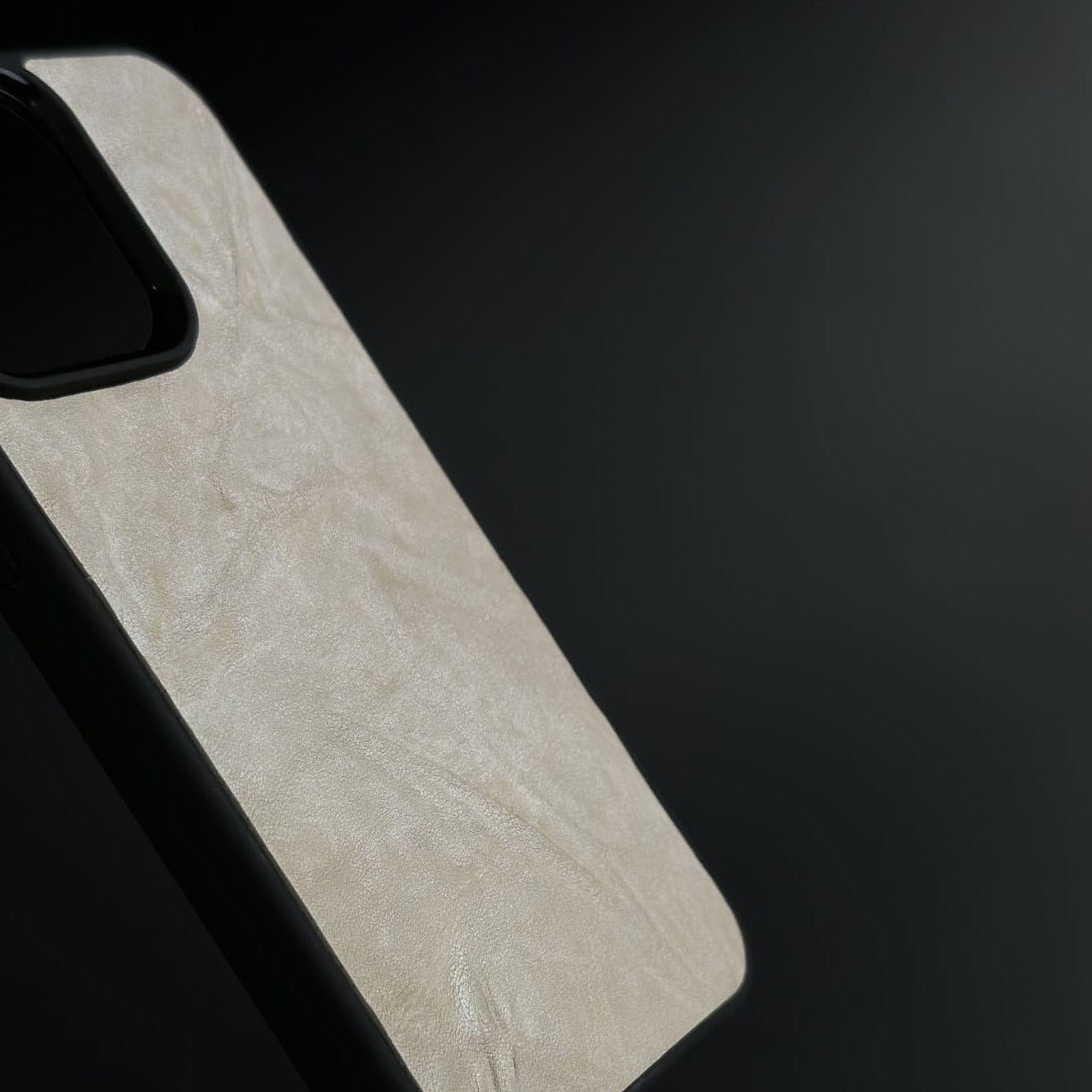 Husă iPhone din piele naturală Bej