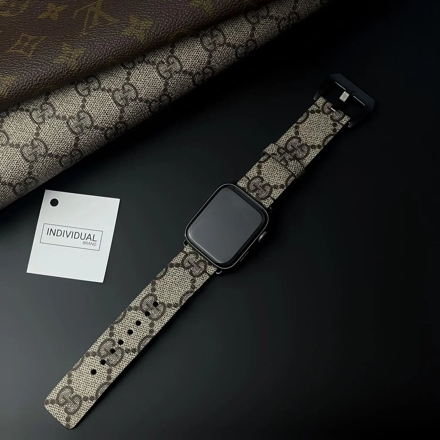 Curelușă Apple Watch GG Cafeniu